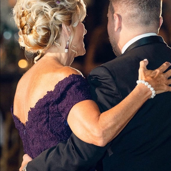 MOB Dress in Eggplant - Picture 3 of 4